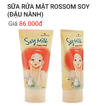 Sữa rửa mặt Rossom Soy (Đậu nành) 